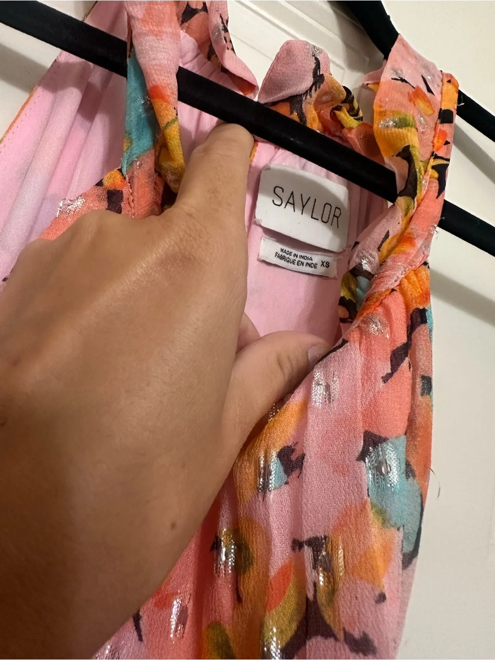 SAYLOR halter neckline
